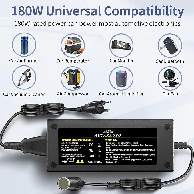 VoltMate™ 180W AC to DC Power Converter